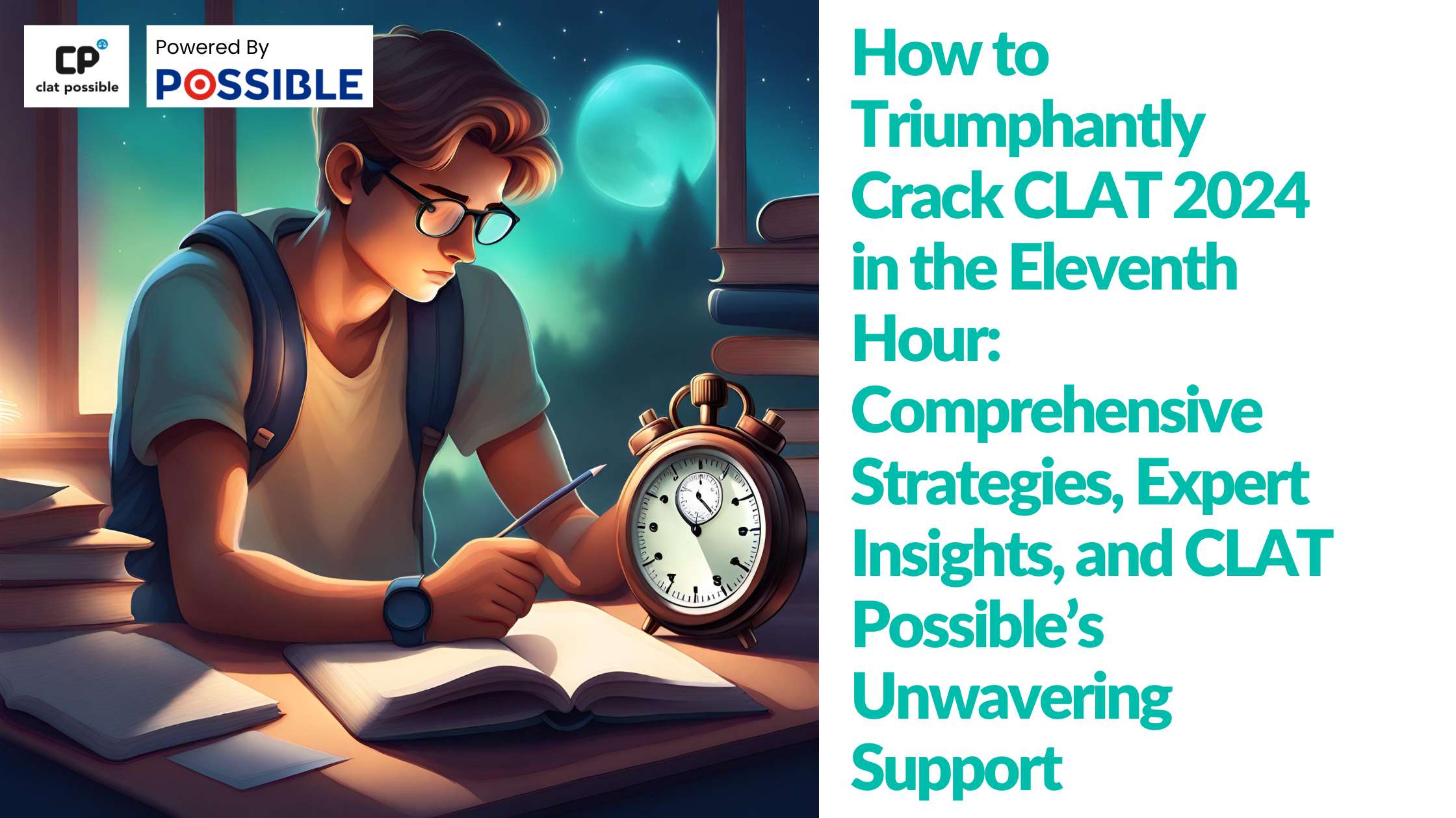 How to Triumphantly Crack CLAT 2024 in the Eleventh Hour: Comprehensive Strategies, Expert Insights, and CLAT Possible’s Unwavering Support